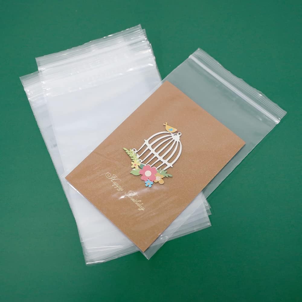iMailer - 500 Count - 4" x 6" Small Plastic Bags- 2 Mil Clear Reclosable Bags