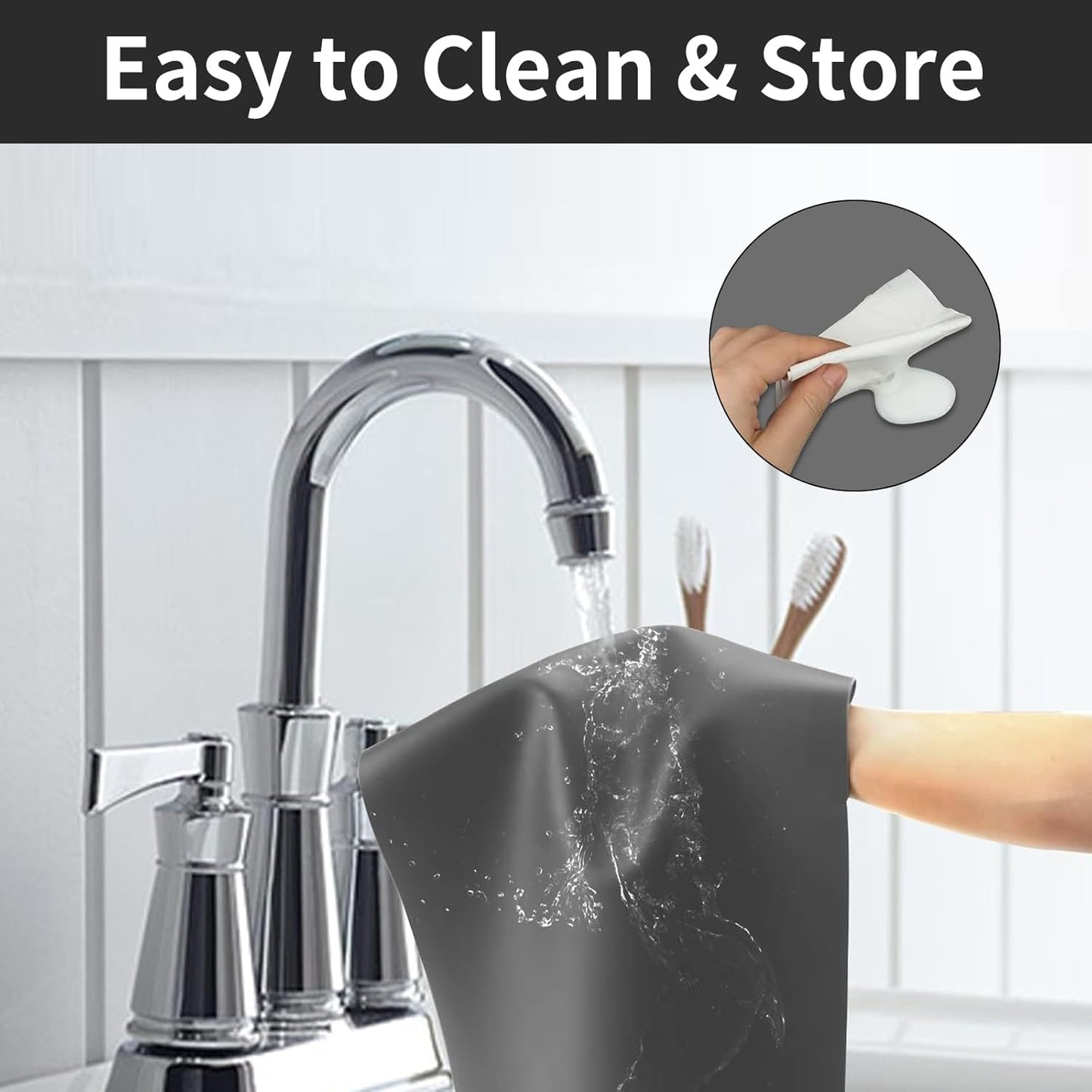 2MM Super Thick Large Silicone Mat, 23.6"x31.5"(80cmx60cm), Non-Slip Heat Resistant, Thicken Kitchen Counter Mats, Waterproof Countertop Protector for Craft (Semitransparent)