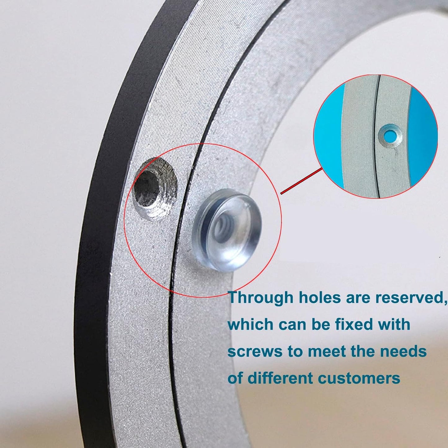 Aluminium Alloy Turntable Bearing, Heavy Duty Swivel Turntable Lazy Susan Rotating Bearing Turntable Round Dining Table Smooth Swivel Plate Hardware (300mm - 12inch)