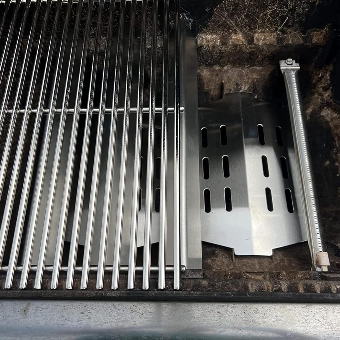 Genesis Grill Parts 17.5" Flavorizer Bars Heat Deflector for Weber Genesis 300 Series Weber E310 E320 E330 EP310 EP320 EP330 Front Control, Grill Replacement Parts for Weber 7620 7622 Accessories