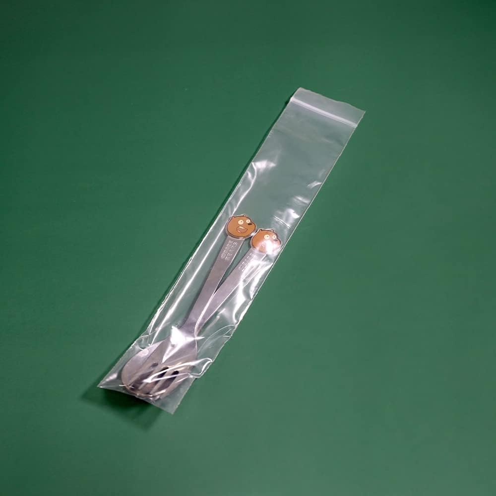 iMailer - 200 Pcs - 2" x 10" Incense Bags-Resealable Zip Bags for Snack, Necklaces, Jewelry, Packaging & Shipping