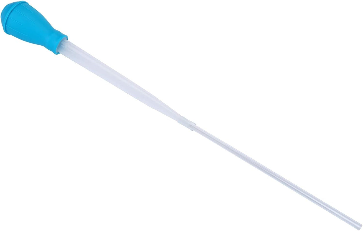 Coral Feeder SPS HPS Feeder with Extension Tube, Aquarium Long Syringe Dropper Pipette Turkey Baster for Marine Fish Feeding（Blue/Extendable