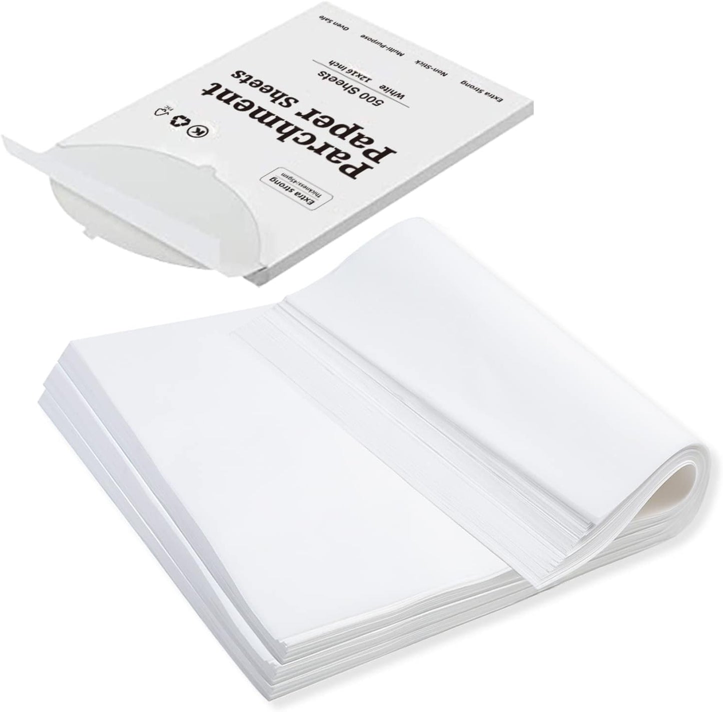 Cuffie in-Ea katbite in-Ear Earbuds Pack of 500 Parchment Paper, 40.6 x 61 cm Baking Paper, Durable and Non-Stick Parchment Paper, Pre-Cut Parchment Paper