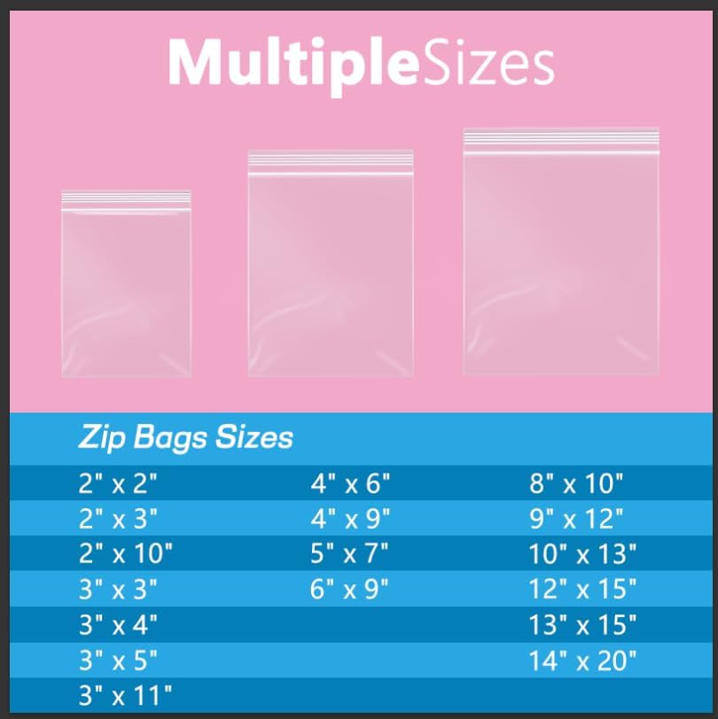 iMailer - 1000 Pcs- 4" x 6" Clear Small Zip Bag - Reclosable Zip Plastic Poly Bags 2 Mil with Resealable Lock Seal Zipper for Photo, Jewelry, Bakery, Treats, Party Favors