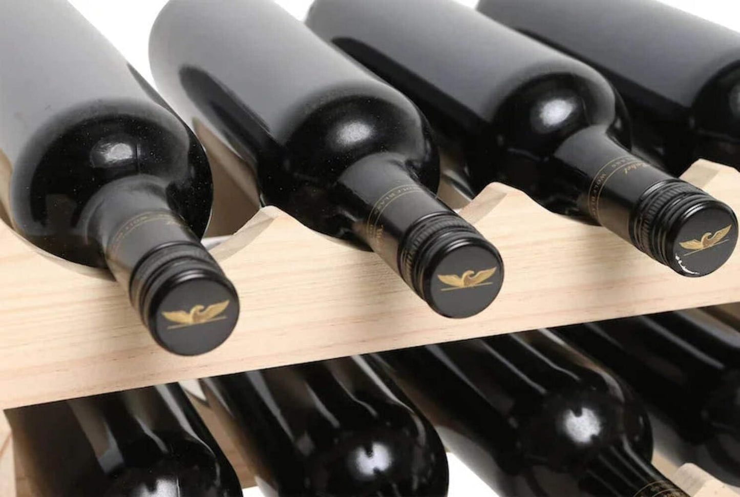 54 Bottle Wine Rack Natural Pine