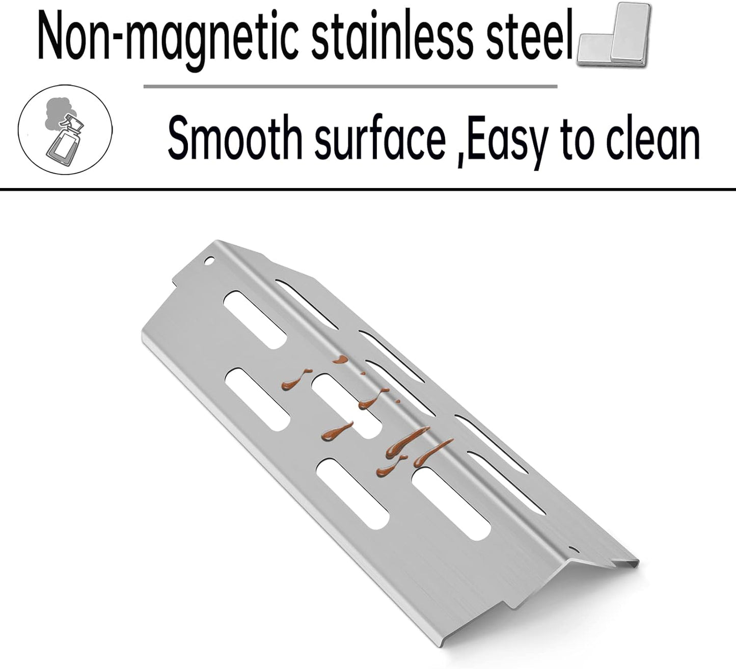 Kalomo Grill Grates Parts for Weber Genesis II E-310, S-310, E-315, E-330, E-335, S-335, LX S-340, E-340, 66802, 66795 18”Flavorizer Bars Stainless Steel Grids BBQ Gas Grill Replacement Parts