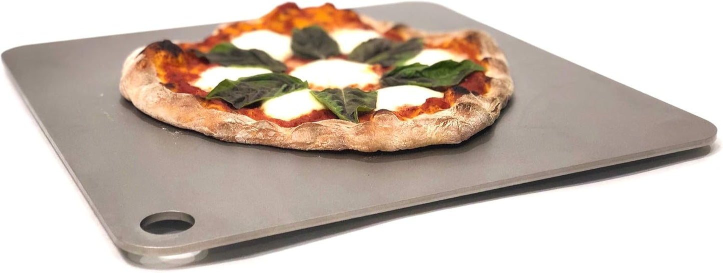 16" by 16" Pizza Steel (3/16" Standard Thickness) - Multipurpose Cooking Steel for Ovens & Grills - Made in the USA