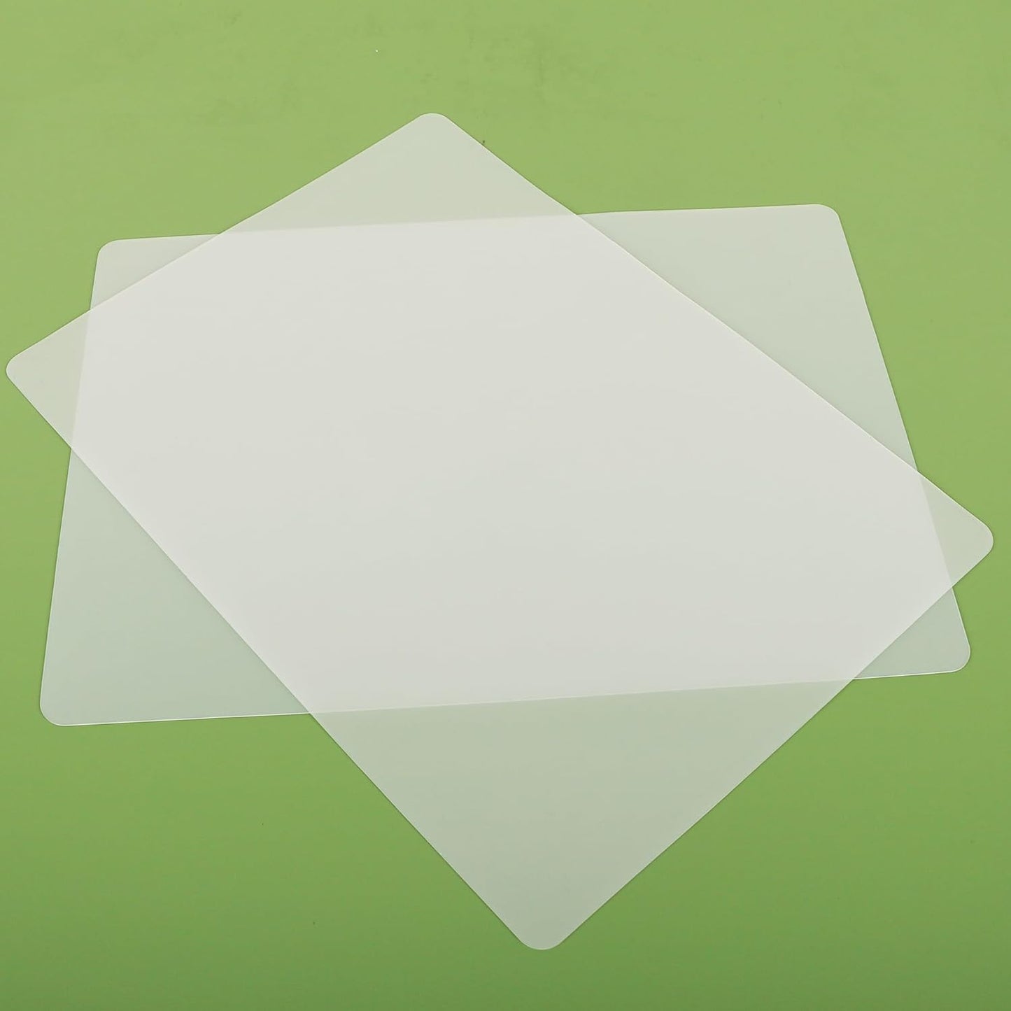 Clear Silicone Mats for Kitchen Counter: 11.8” x 15.8” (1mm) Non-slip Countertop Protector Liner - Non-Stick Heat Resistant Baking Mat Pastry Translucent 2/Pack