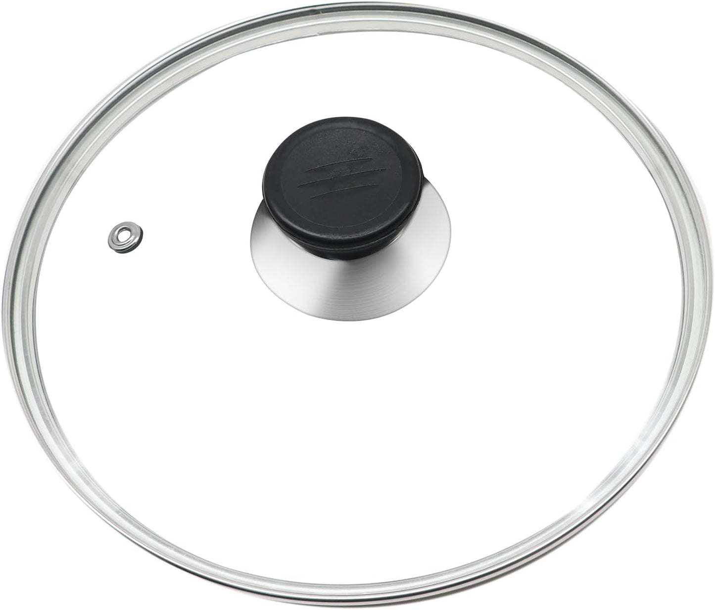 Glass Lid for Frying Pan 8 Inch Tempered Glass Pot Lid Cover with Stainless Steel Rim for 8 Inch Frying Pan Wok Pot Skillet