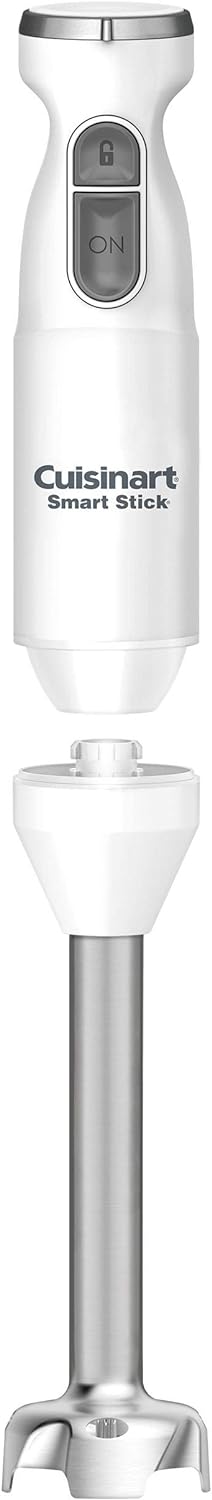 Cuisinart Hand Blender, Smart Stick 2-Speed - Powerful & Easy to Use Stick Immersion Blender for Shakes, Smoothies, Puree, Baby Food, Soups & Sauces, Stainless Steel, CSB-175P1