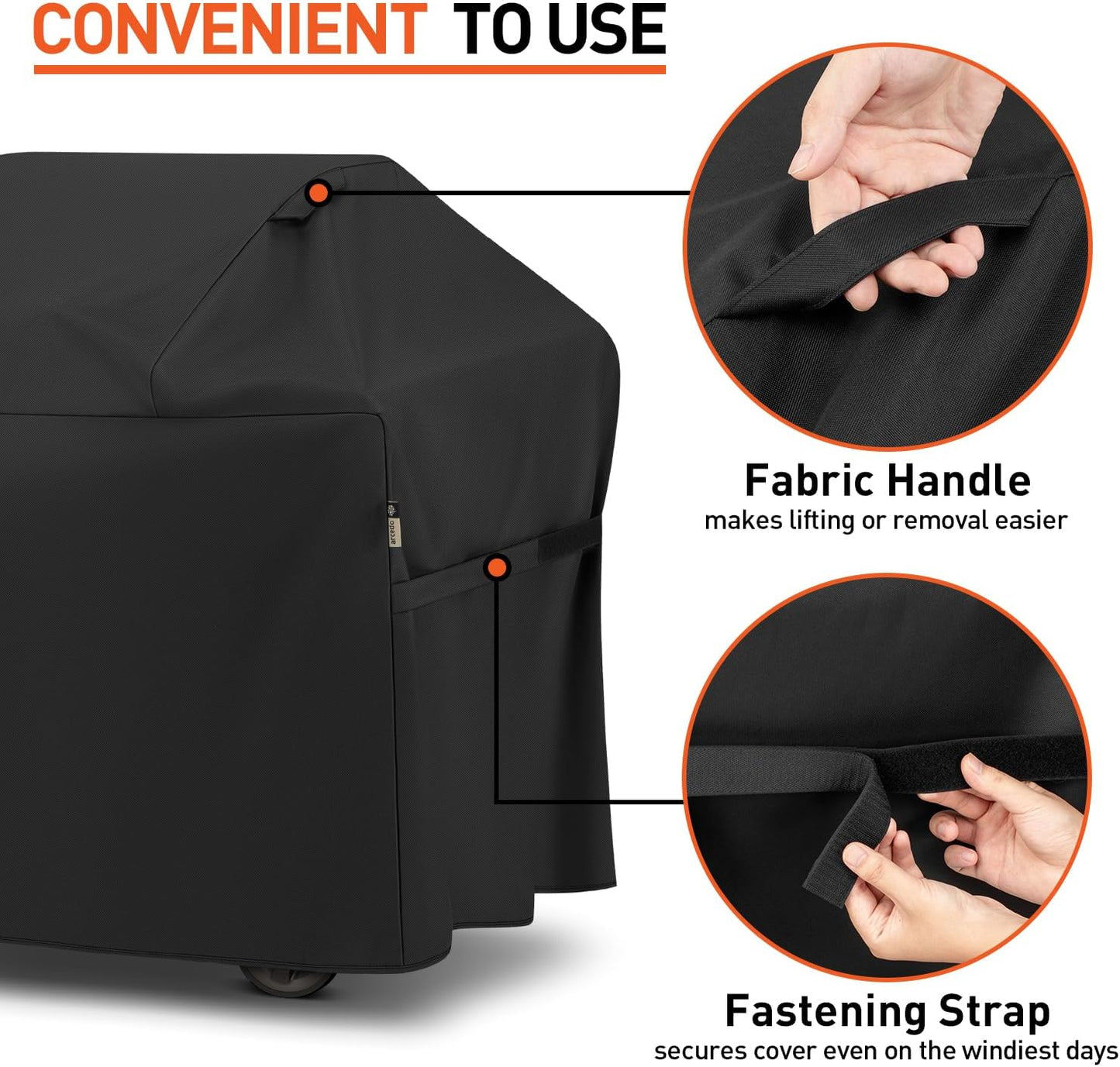 72 Inch Grill Cover, Waterproof Large BBQ Gas Grill Cover Compatible with Weber, Durable and Rip Resistant, Fits for Charbroil Nexgrill Napoleon