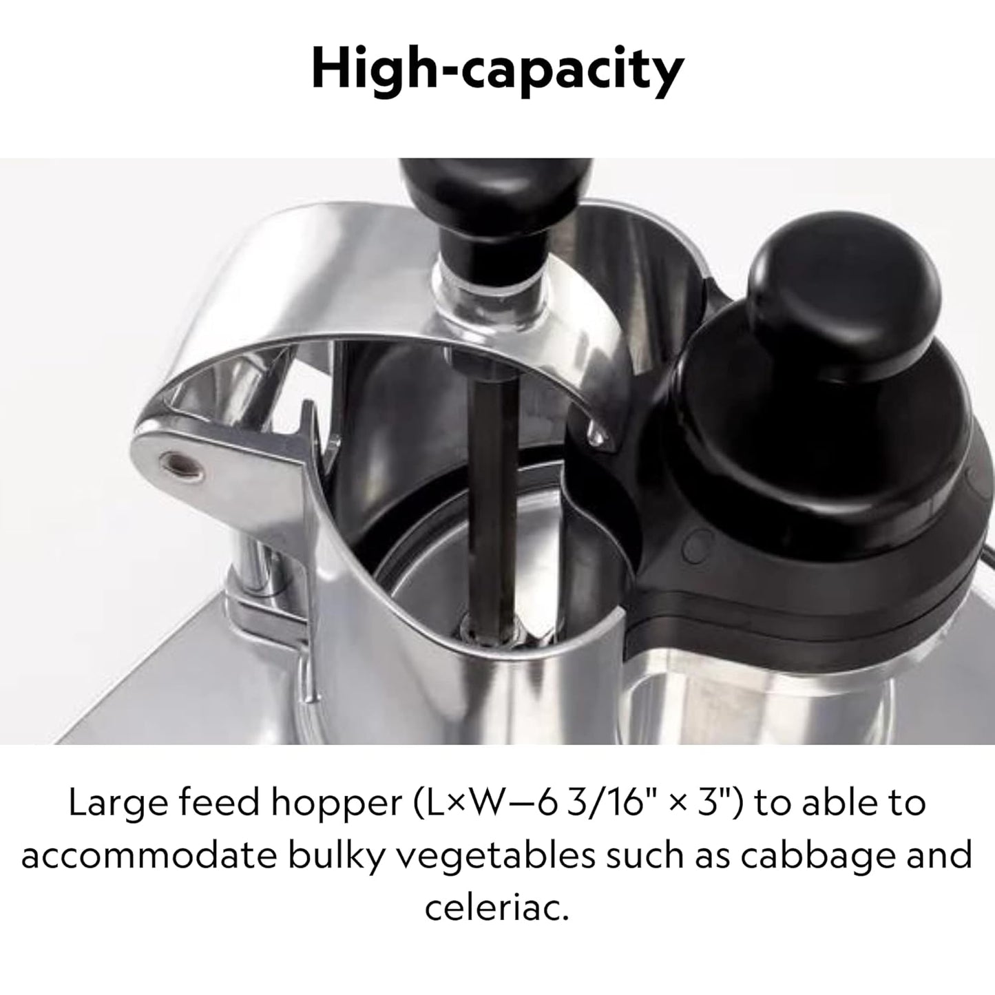 Robot Coupe CL50GOURMET NODISC Single-Speed Cutter Mixer Continuous Feed Commercial Food Processor with Side Discharge, 120v (Discs NOT Included)