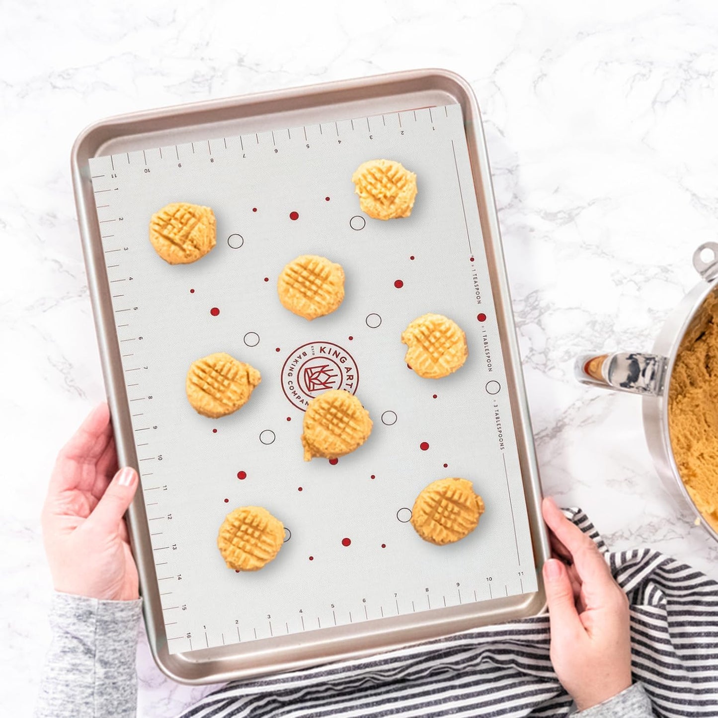 King Arthur Baking Company Cookie Mat, Non-Stick Silicone