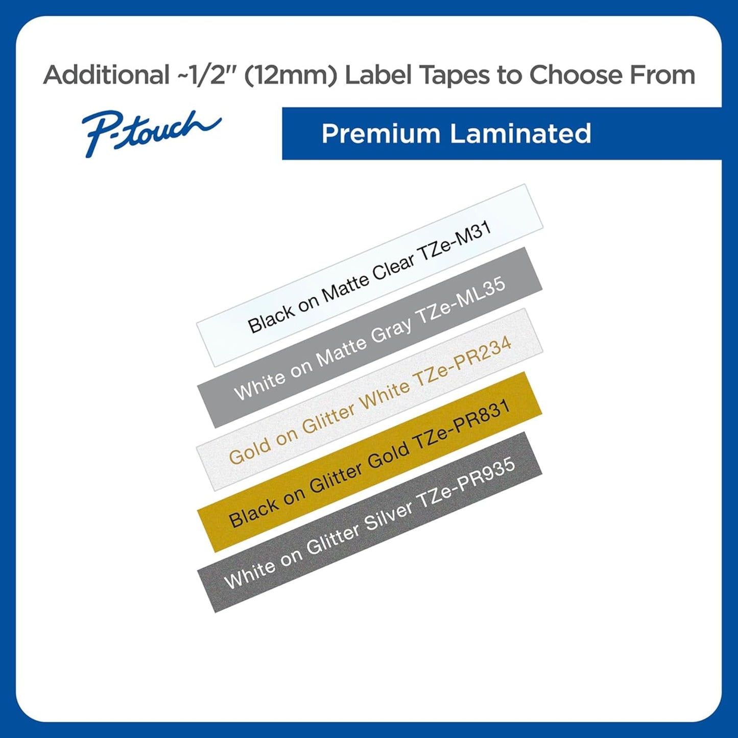 Brother Genuine P-touch TZE-MQG35 Tape, 1/2" (0.47") Wide Standard Laminated Tape, White on Lime Green, Laminated for Indoor or Outdoor Use, Water-Resistant, 0.47" x 16.4' (12mm x 5M), TZEMQG45