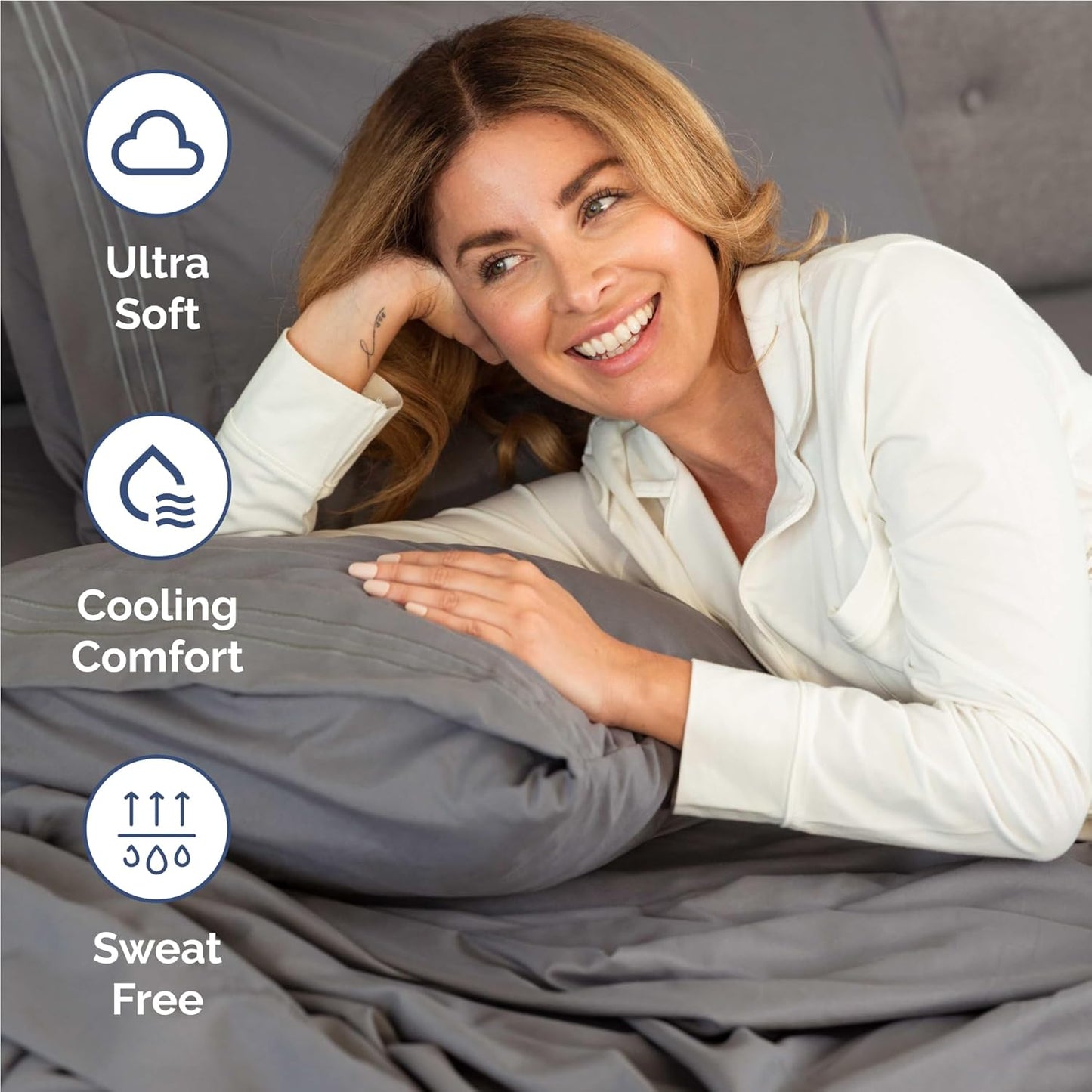 Twin XL Size 3 Piece Sheet Set - Comfy Breathable & Cooling Bed Sheets Set - Hotel Luxury Bedding for Women, Men, Kids, Teens, Boys & Girls - Deep Pockets, Soft, Wrinkle Free - Oeko-Tex - Dark Grey