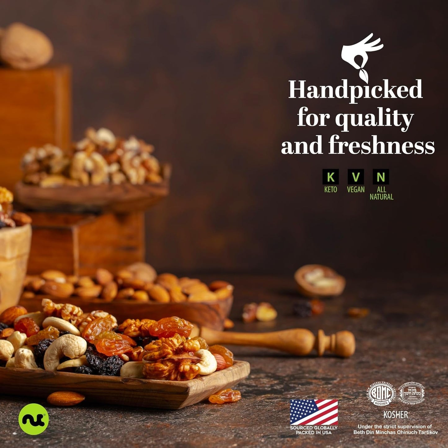 NUT CRAVINGS - Sun Dried Deglet Noor Dates Pitted, No Sugar Added (16oz, 1 LB) Bulk Dry Fruits Packed Fresh in Resealable Bag - Sweet Healthy Snack, Naturally Grown, Vegan, Kosher