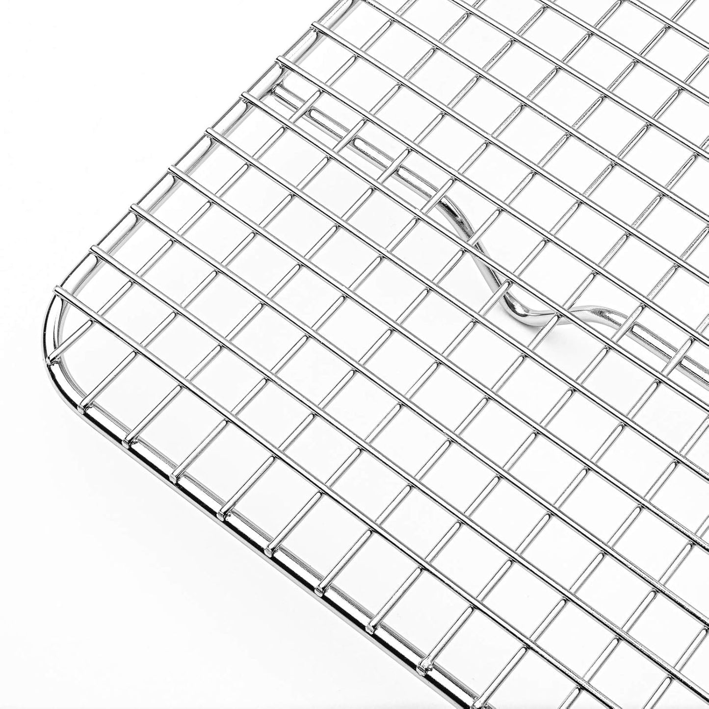 Last Confection (Set of 2) Stainless Steel 12" x 17" Baking & Cooling Racks (Fits Half Sheet Pan) - Cookie Baker's Oven Wire Rack