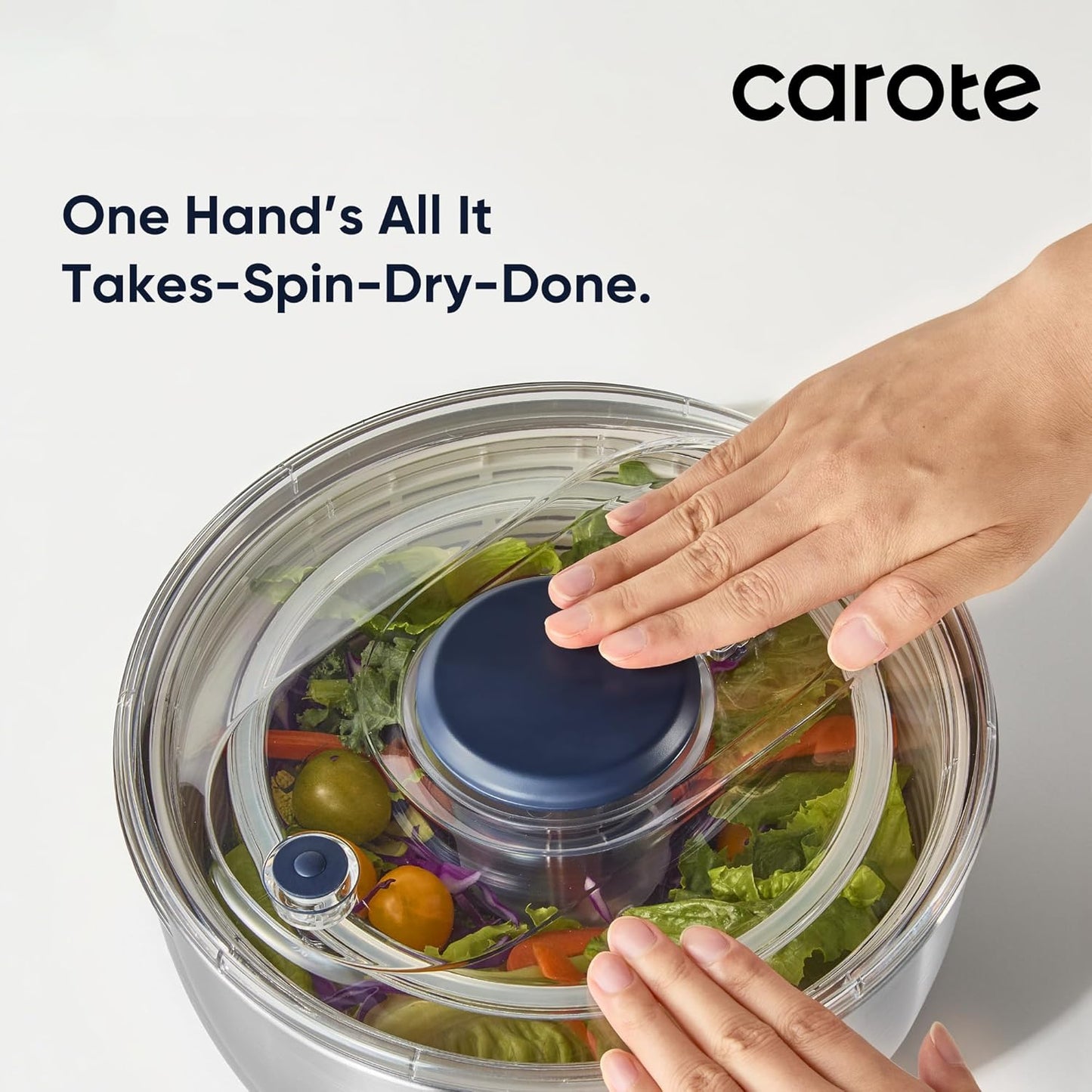 6.34 Qt Stainless Steel Salad Spinner, Large Lettuce Spinner Vegetable Fruit Washer, Vegetable Cleaner Salad Cleaner Lettuce Washer, Non-Slip Base, Multifunctional for Salad, Fruits
